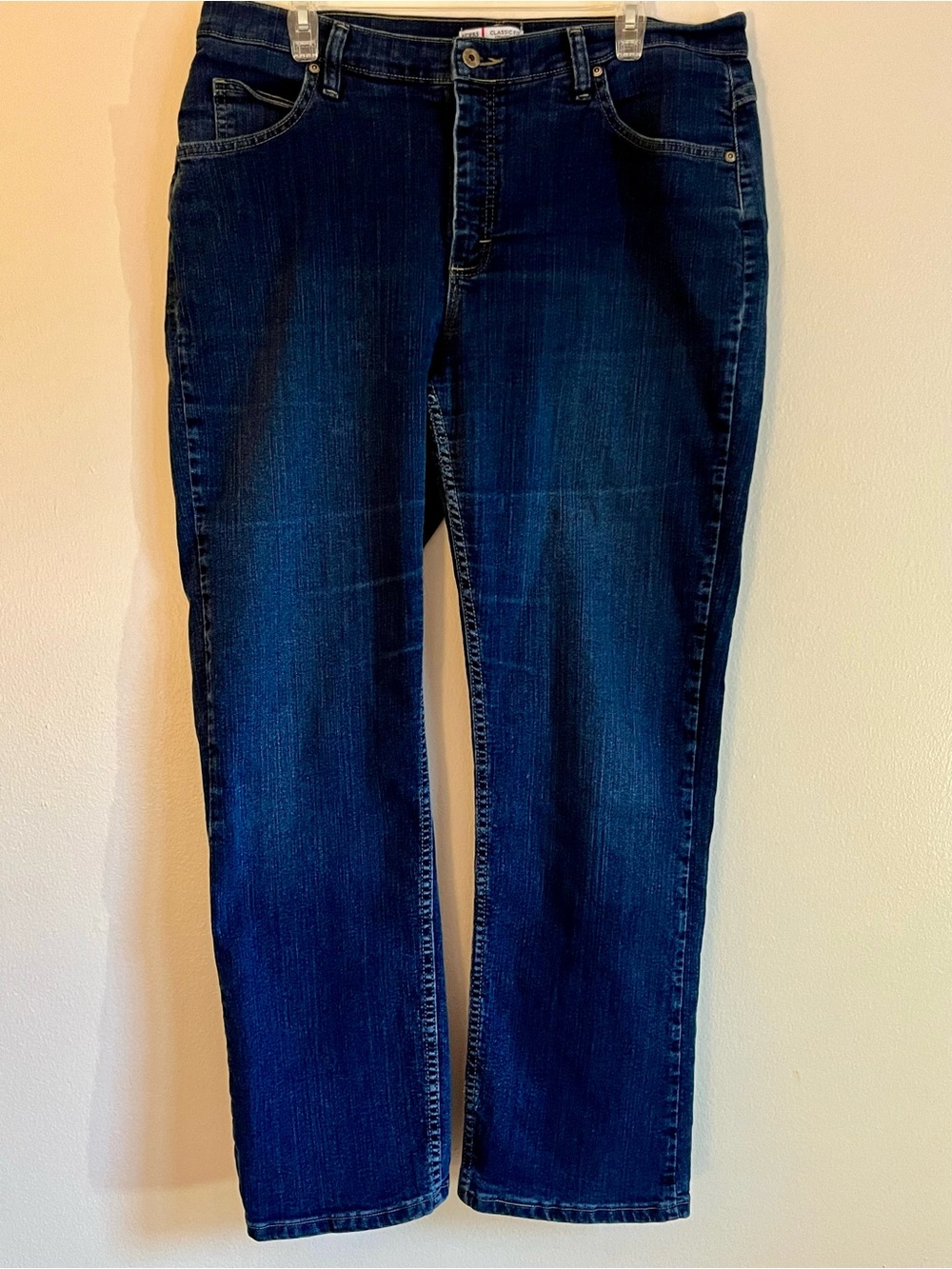Riders Women's Straight Leg Jeans in Dark Blue
